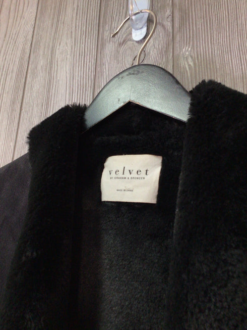 Velvet Faux Fur Vest Size X-Small